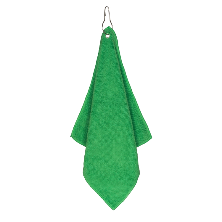 "THE WEDGE" Recycled RPET 300 GSM Heavy Duty Golf Towel - 12" W x 12" H 25