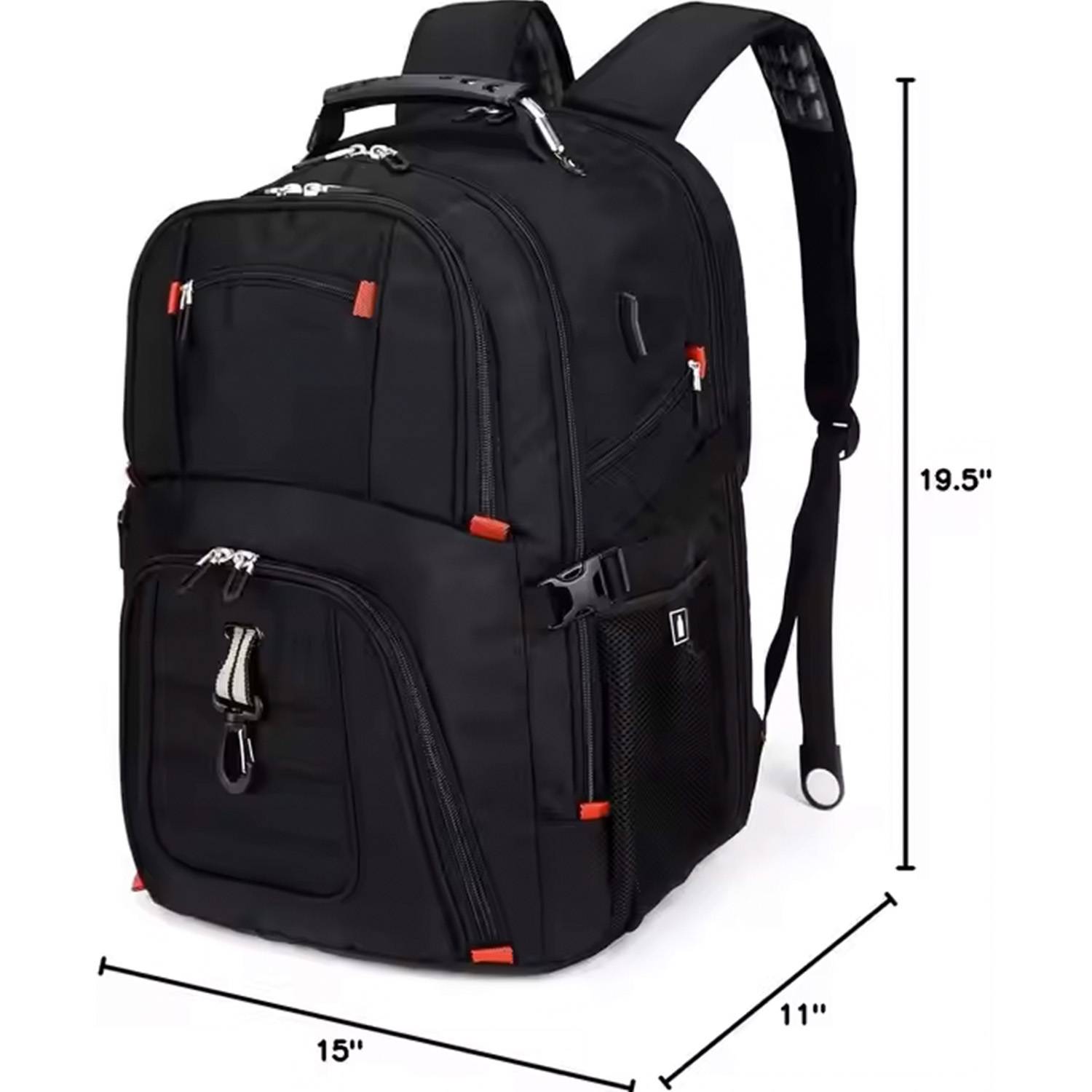 50L PVC Large Capacity Travel Backpack w/ USB Port 3