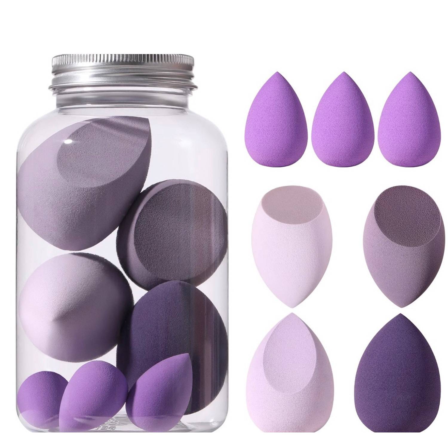 7PCS Makeup Tool Kit Teardrop Shaped Sponges 4