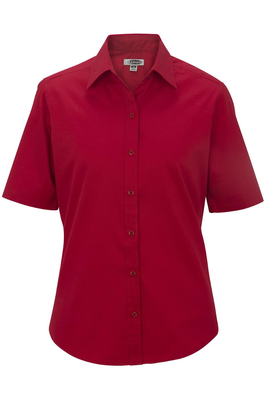 Ladies Cottonplus Short Sleeve Twill Shirt