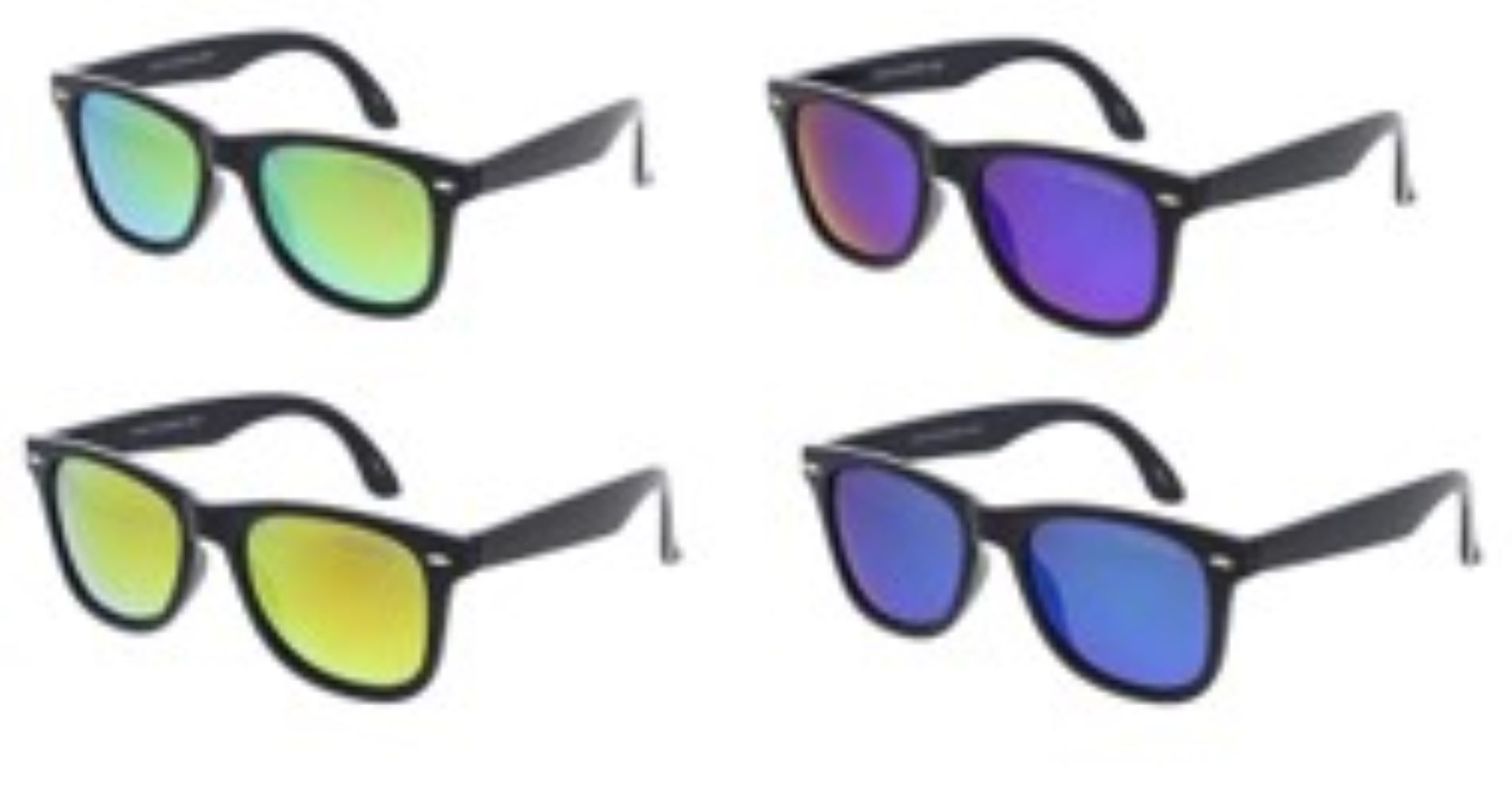 Assorted Mirror Frame Plastic Sunglasses Polarized Lens 2