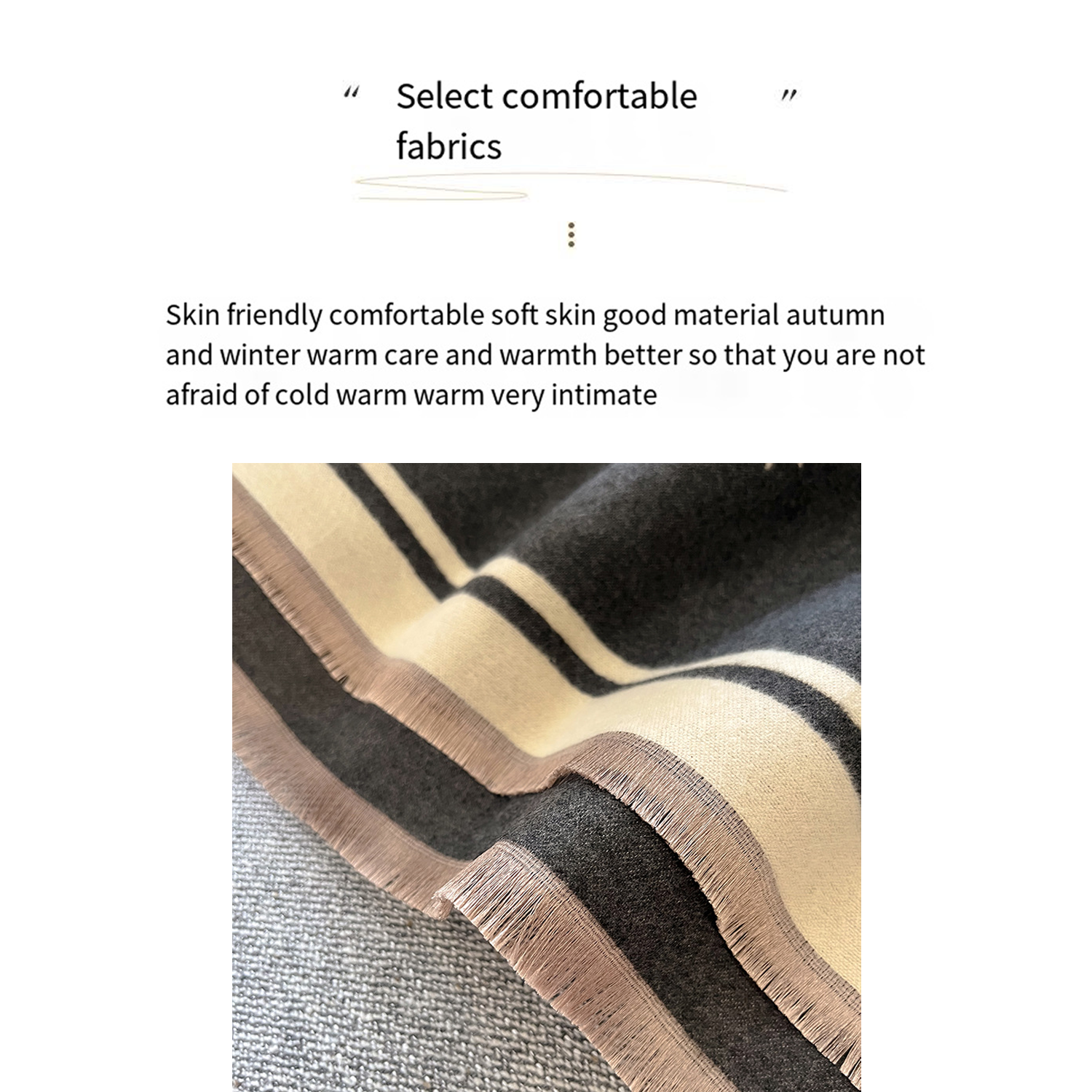 Imitation cashmere bee print scarf 5