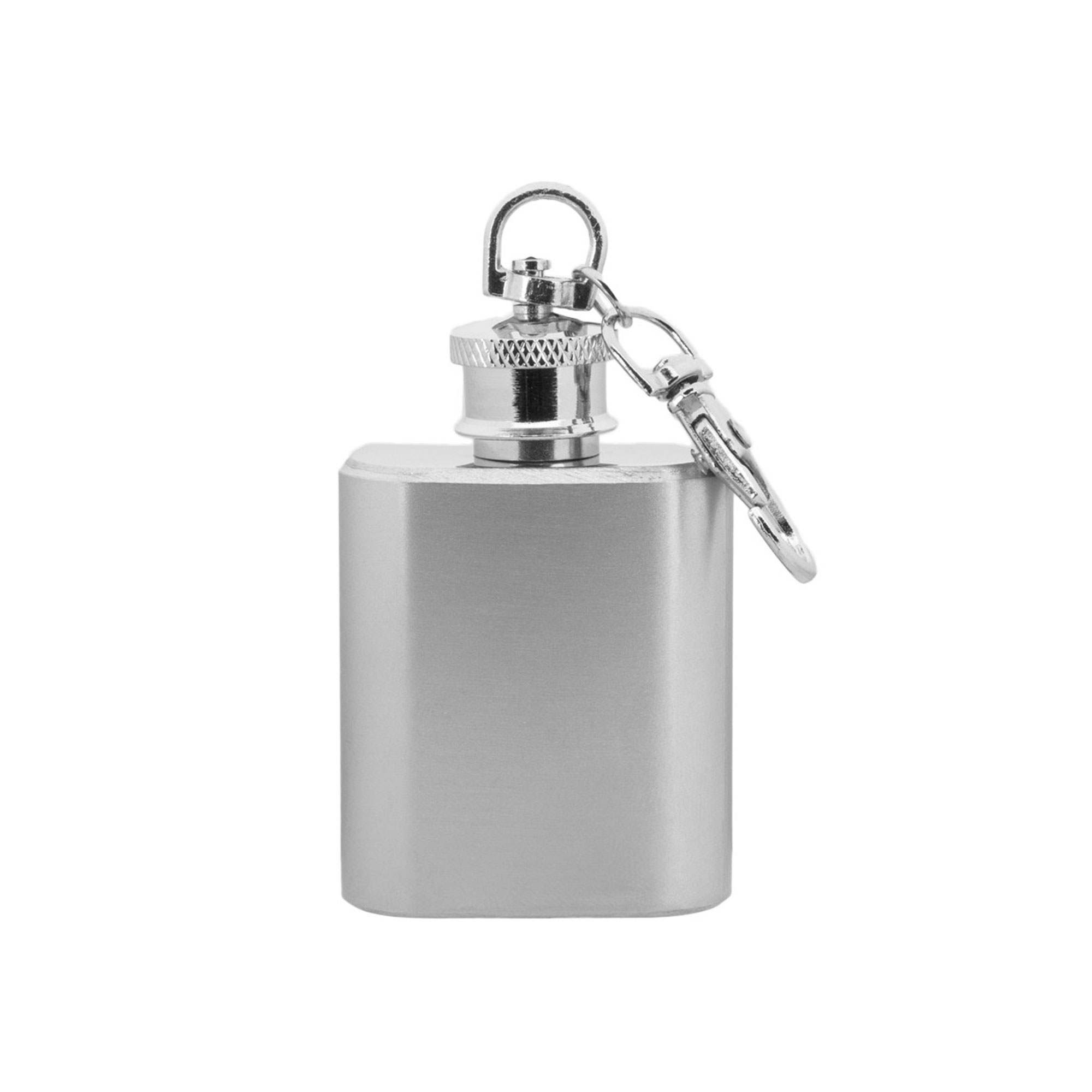 Mini 1oz Stainless Steel Hip Flask Keychain 2