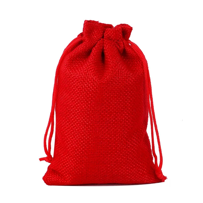 Classy Stuff Burlap/Jute Drawstring Bag 3