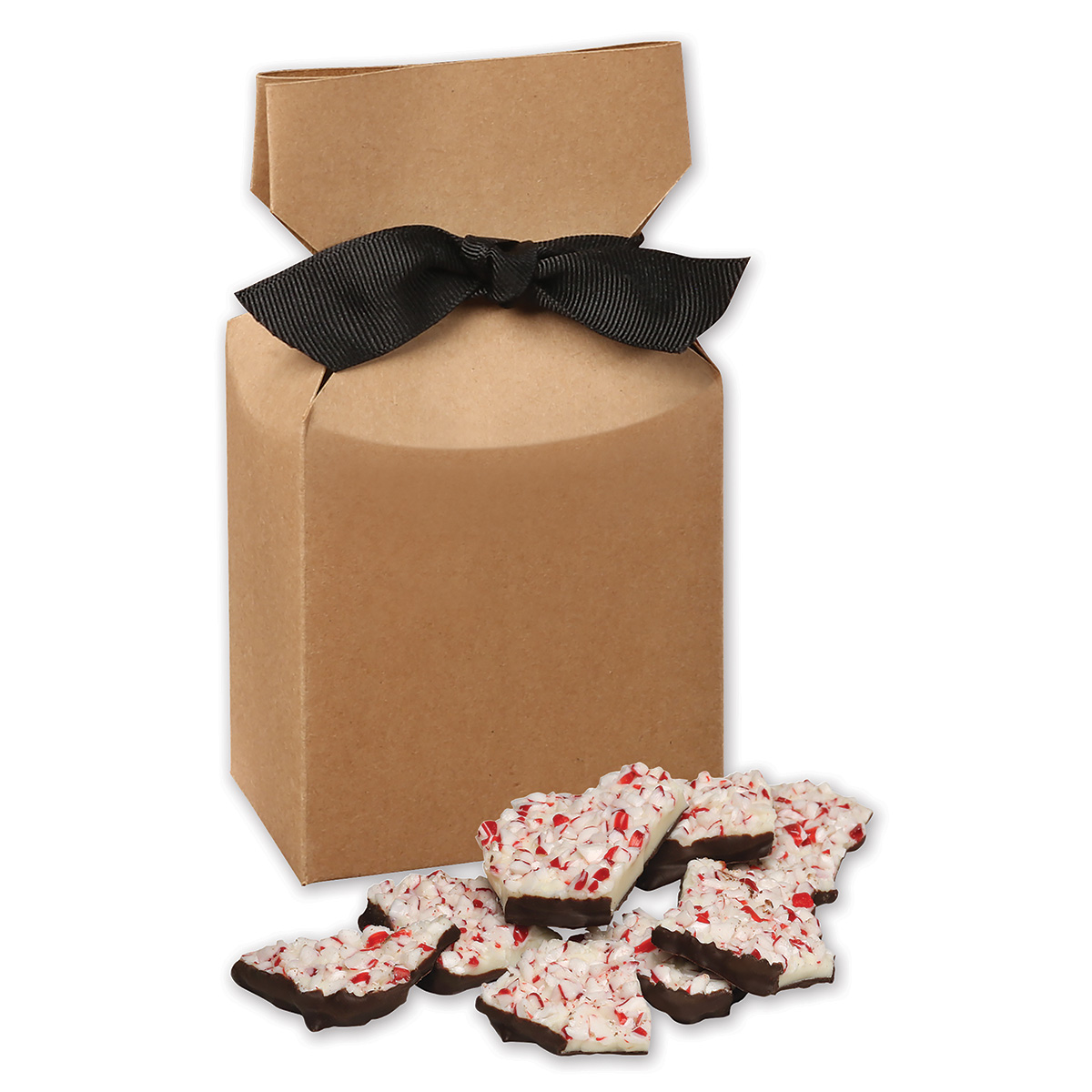 Peppermint Bark in Kraft Premium Delights Gift Box 1