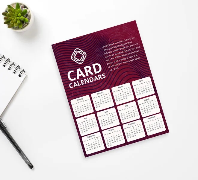 Card Calendars (7" x 5") 2