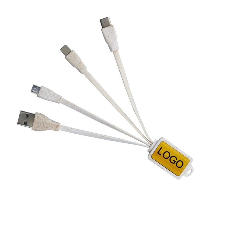 Branded Bamboo Charging Cable 3