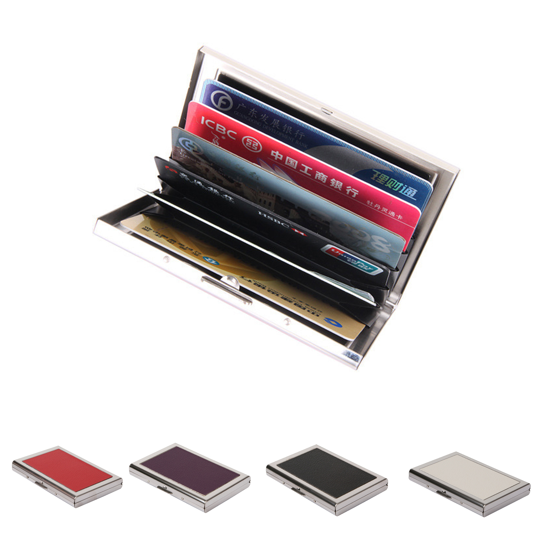 Genuine Leather RFID Blocking Credit Card Wallet 2