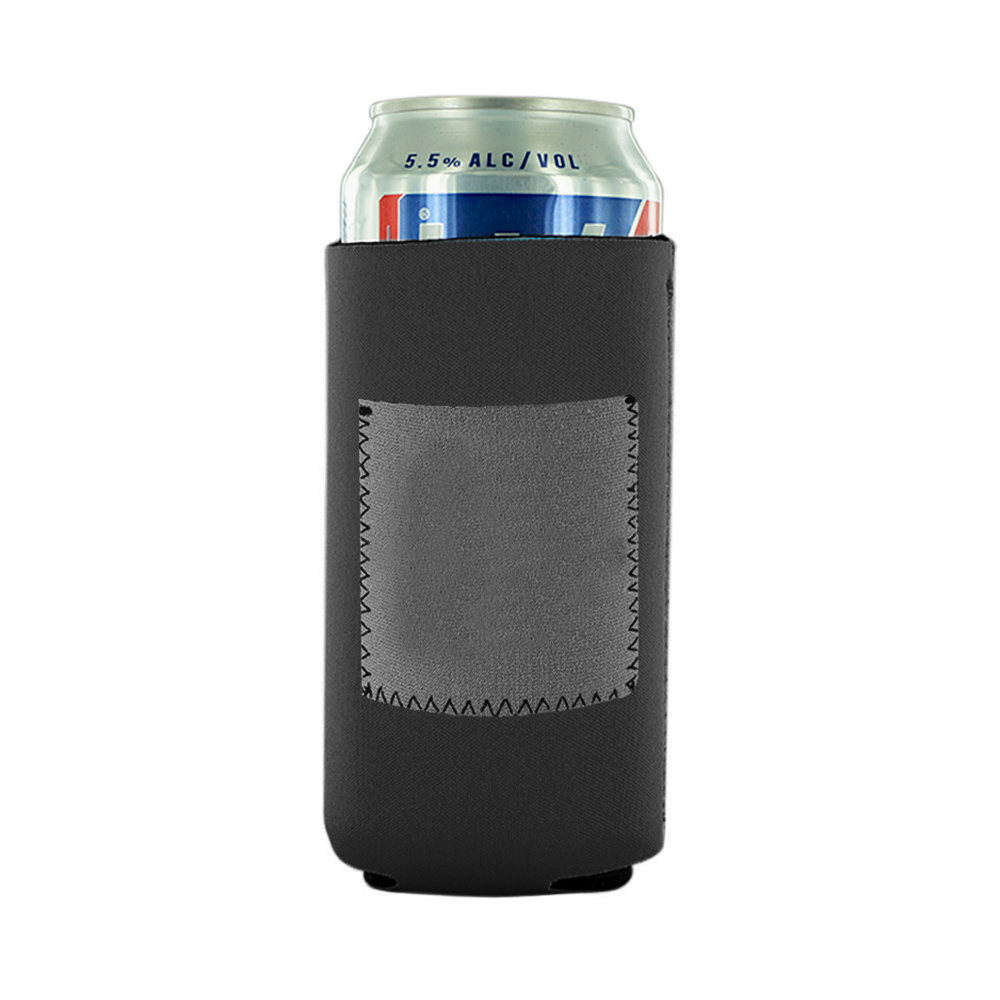 Tall Collapsible Neoprene Can Cooler With Pouch 6.29" X 3.54" 14