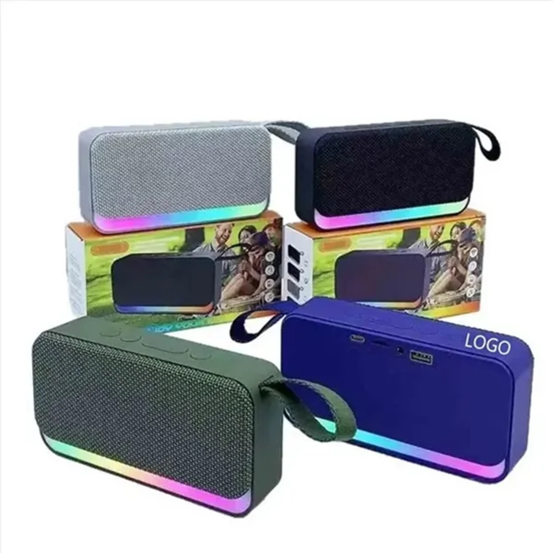 Bluetooth Speaker with RGB Lights
 2