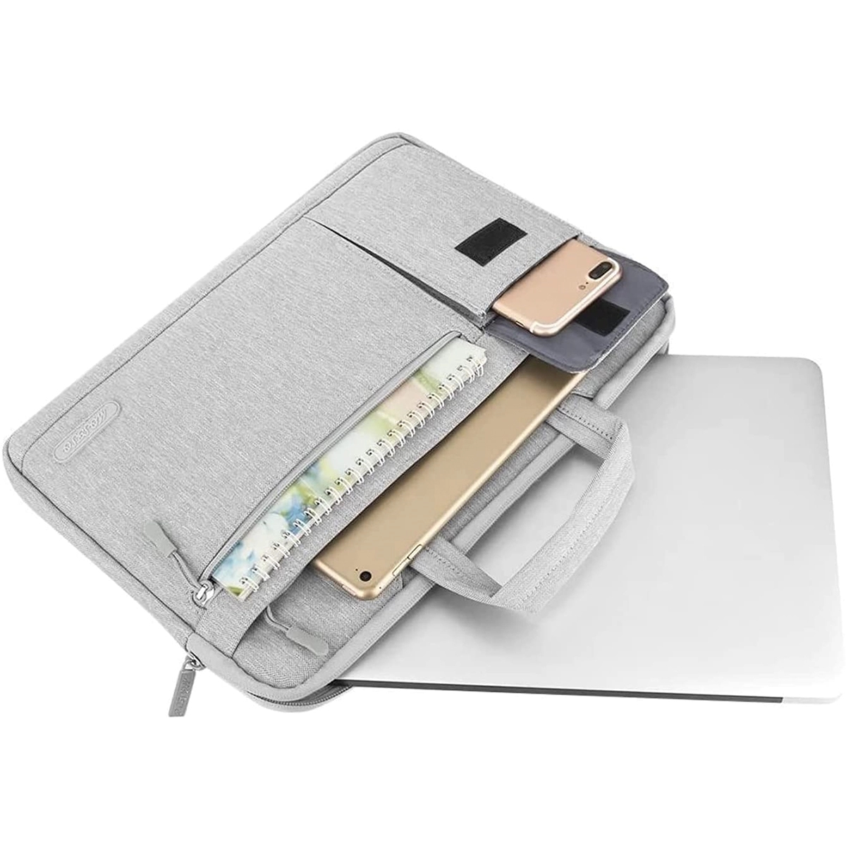 Laptop Shoulder Bag Polyester Flapover Briefcase Sleeve Case 3