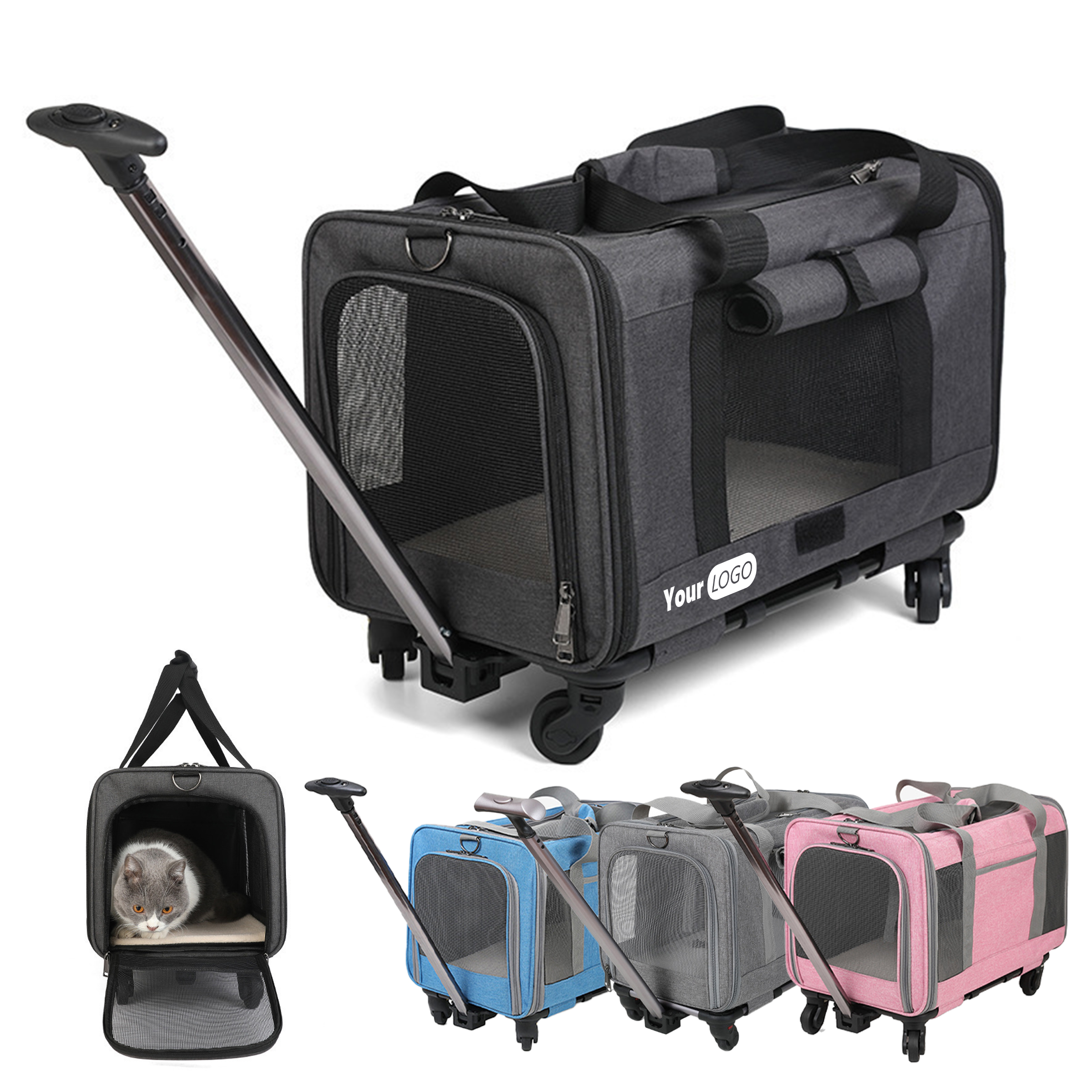 Oxford Large Capacity Outdoor Pet Luggage 3