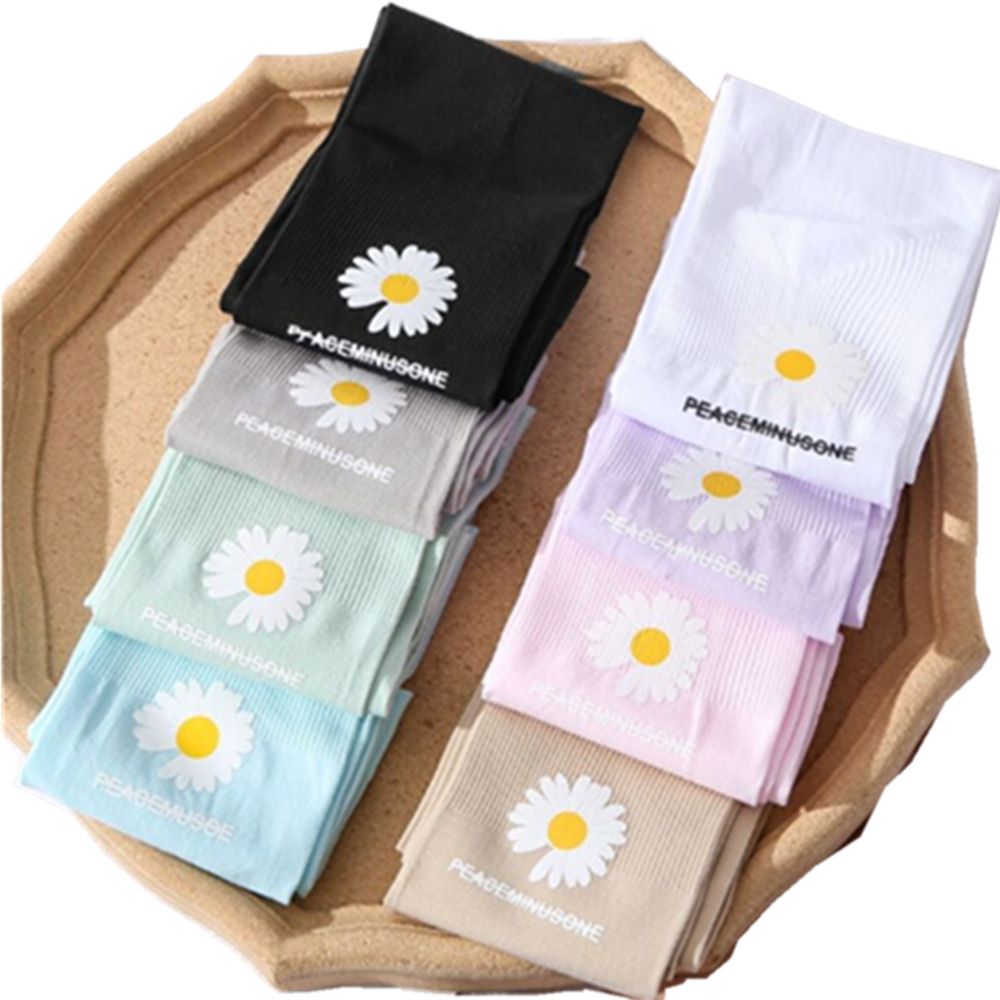 Unisex Seamless Arm Sleeve With Daisy Printing 2