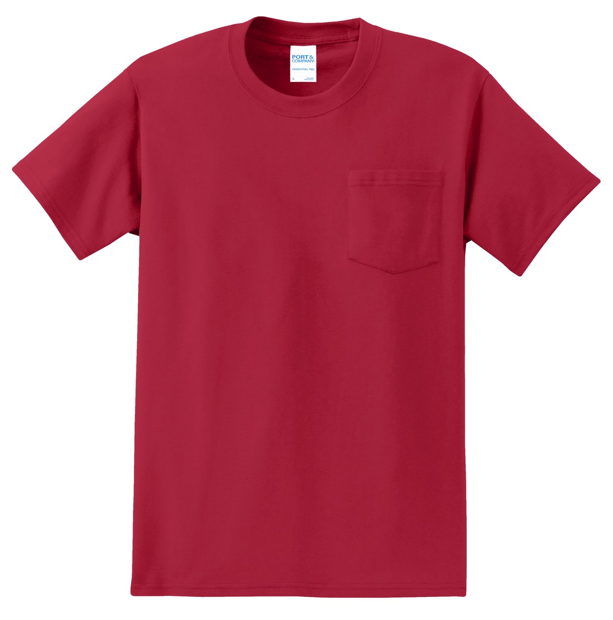 Port & Co Tall Essential Pocket Tee. PC61PT 104