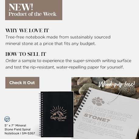5” x 7” Mineral Stone Field Spiral  Notebook 56
