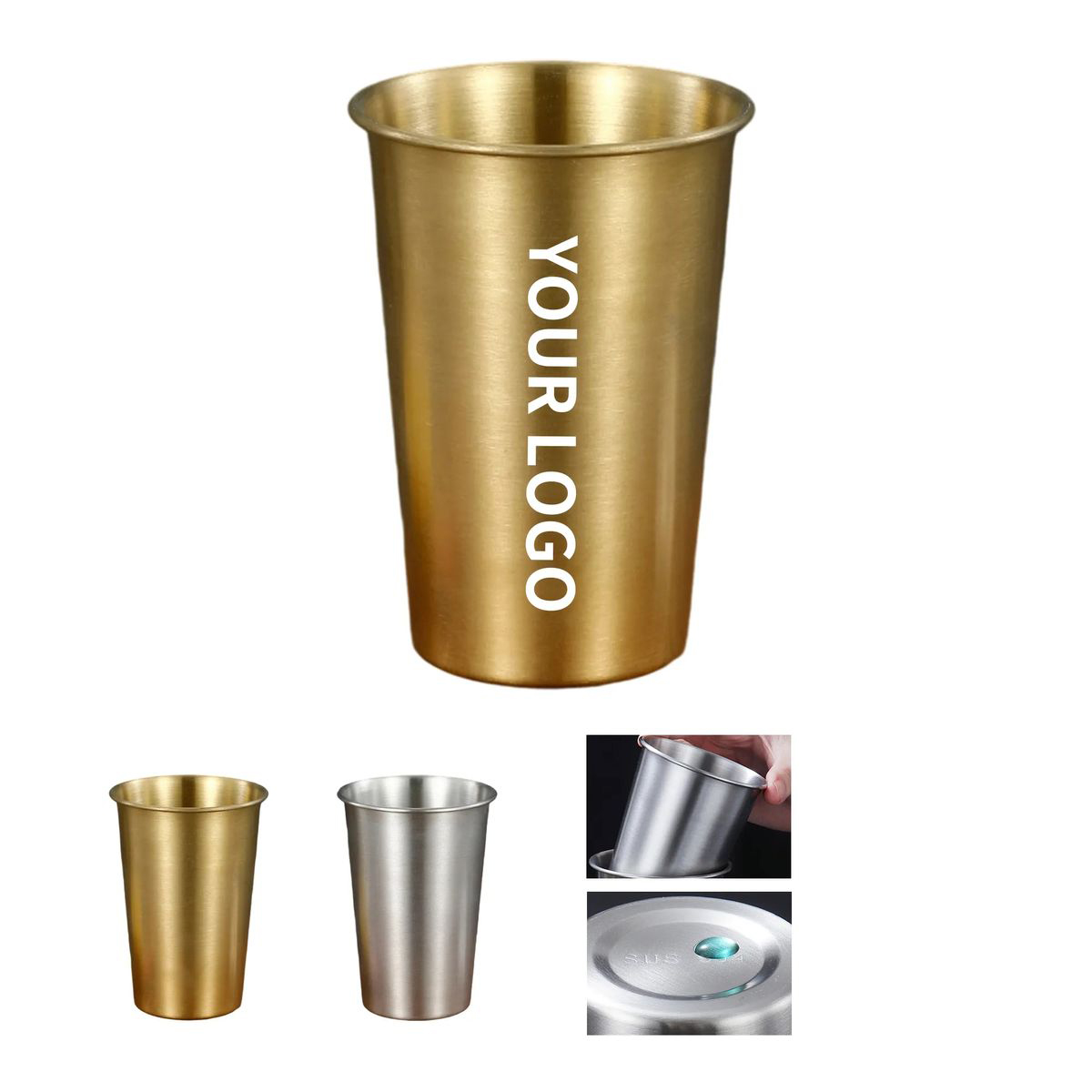 Unbreakable Wine Glass Made of Stainless Steel 2