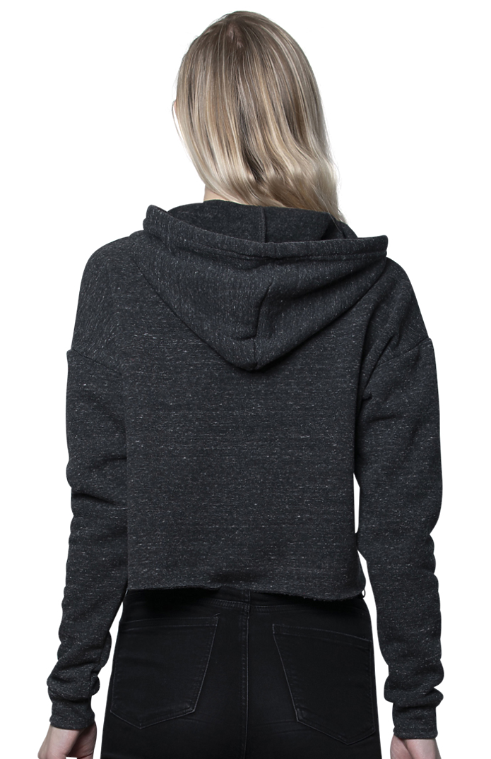 Women's eco Triblend Fleece Crop Hoodie 3