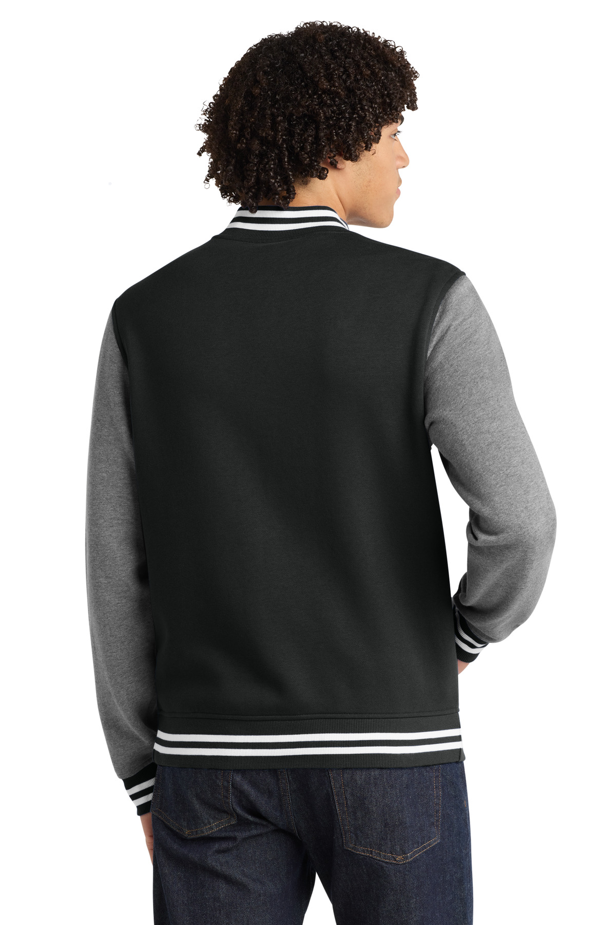 Sport-Tek Fleece Letterman Jacket. ST270 14