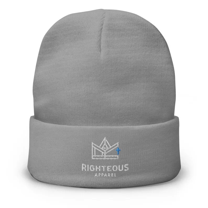 12" Long Knit Beanie with Cuff 1