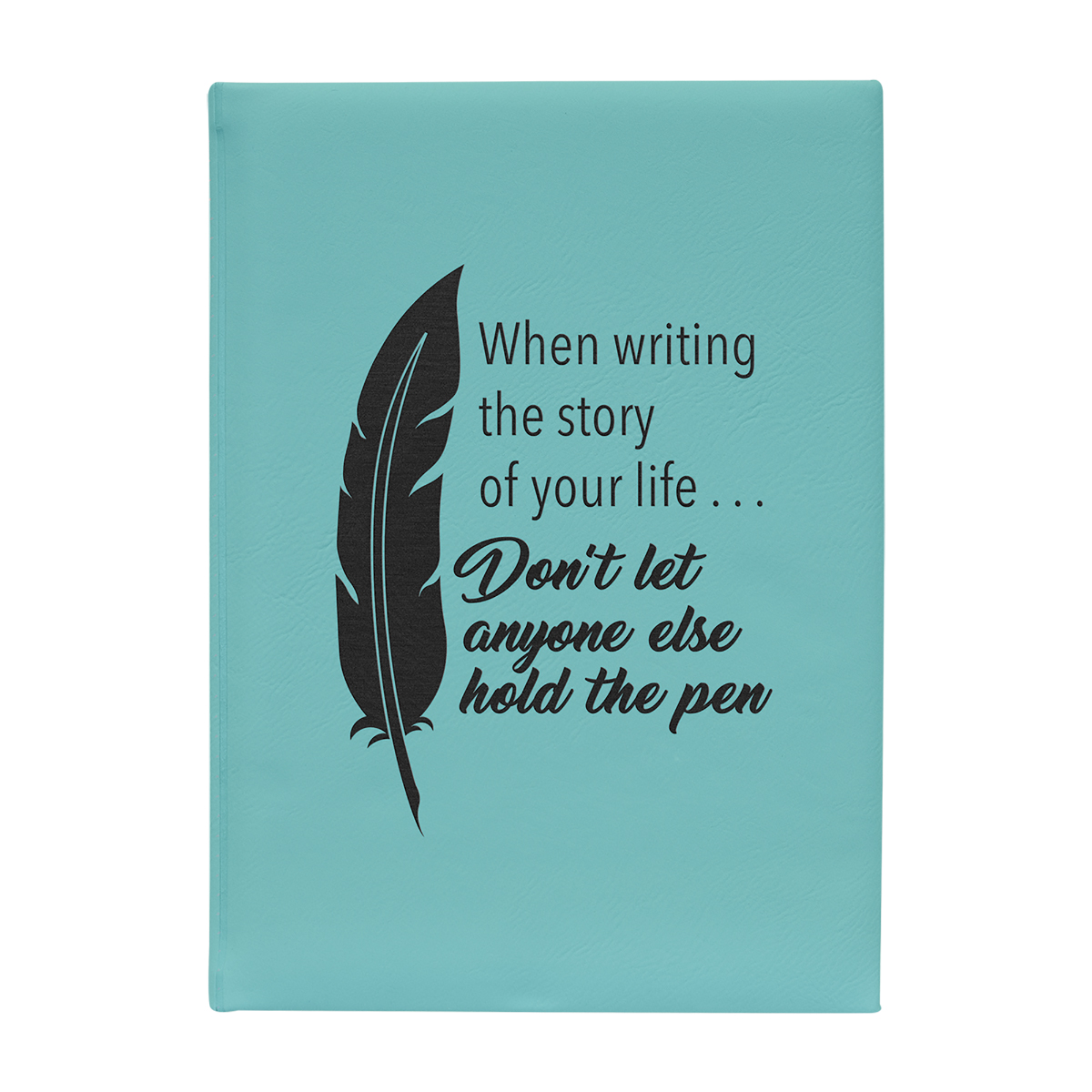 7" x 9" Teal Leatherette Journal