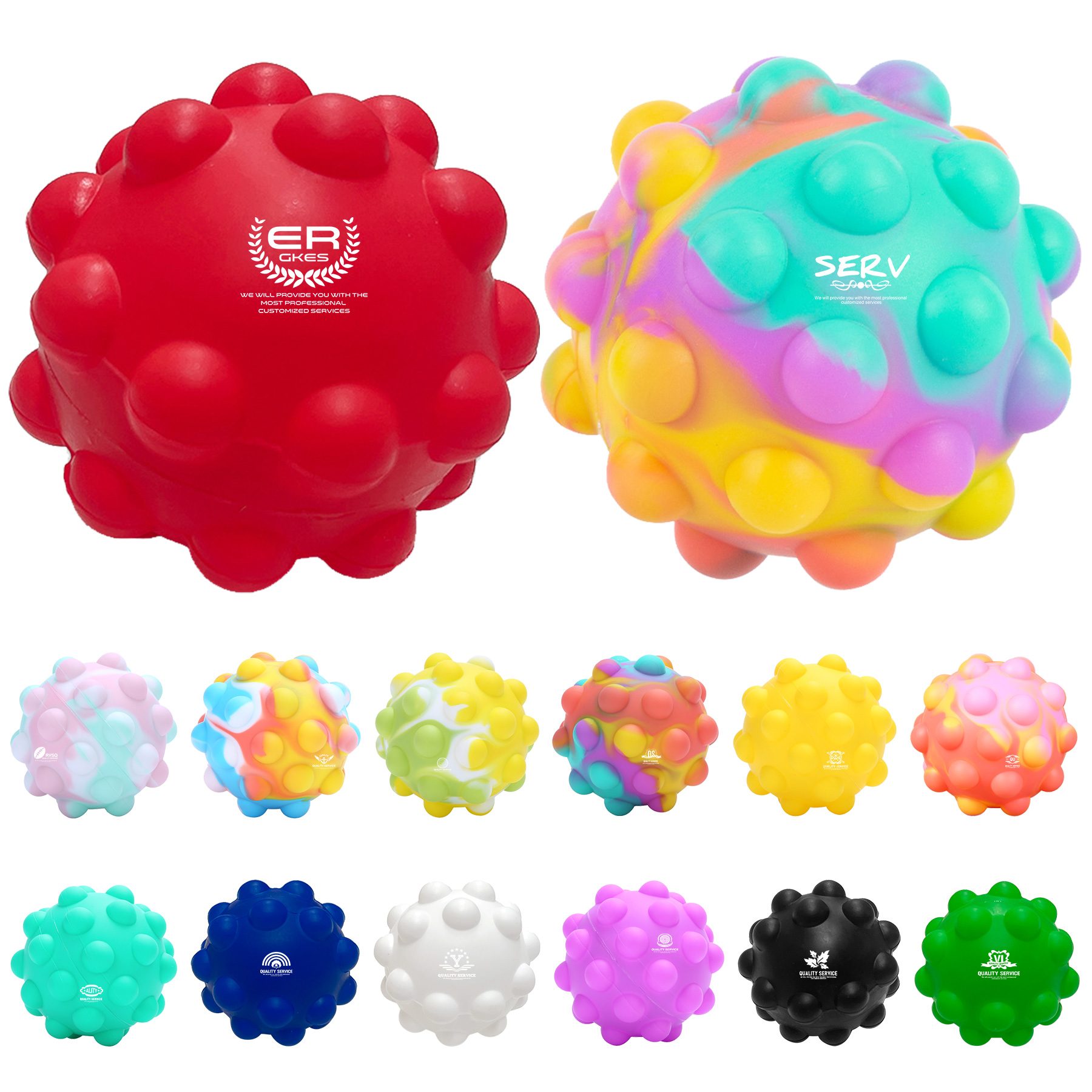2.5'' Push Pop Ball 15