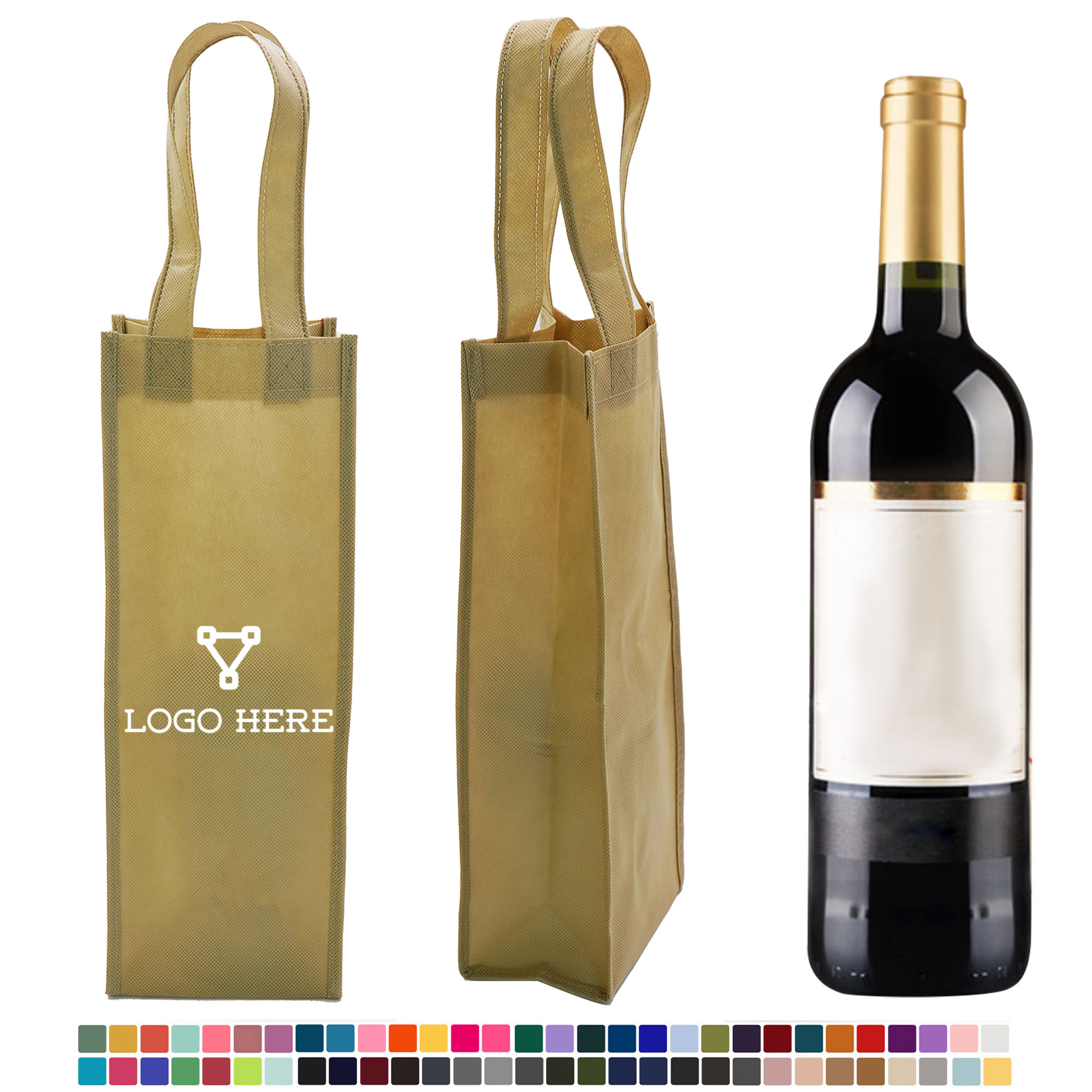 Non-woven Wine Tote Bag 1