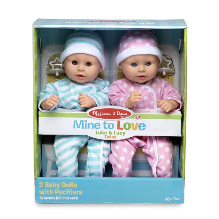 Melissa & Doug Twin Baby Dolls - 15" 1