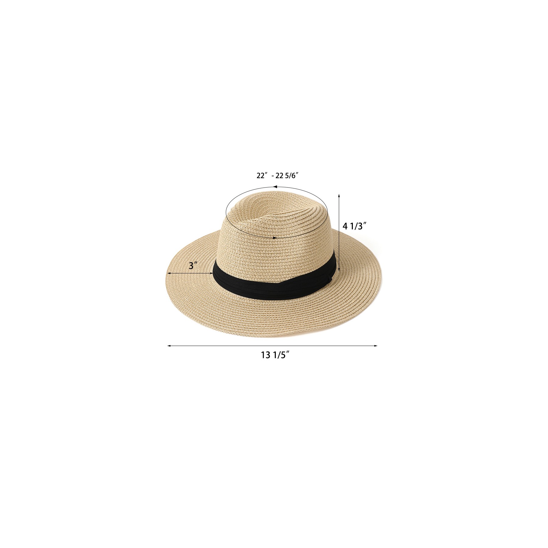 Straw Panama Beach Sun Hat 2