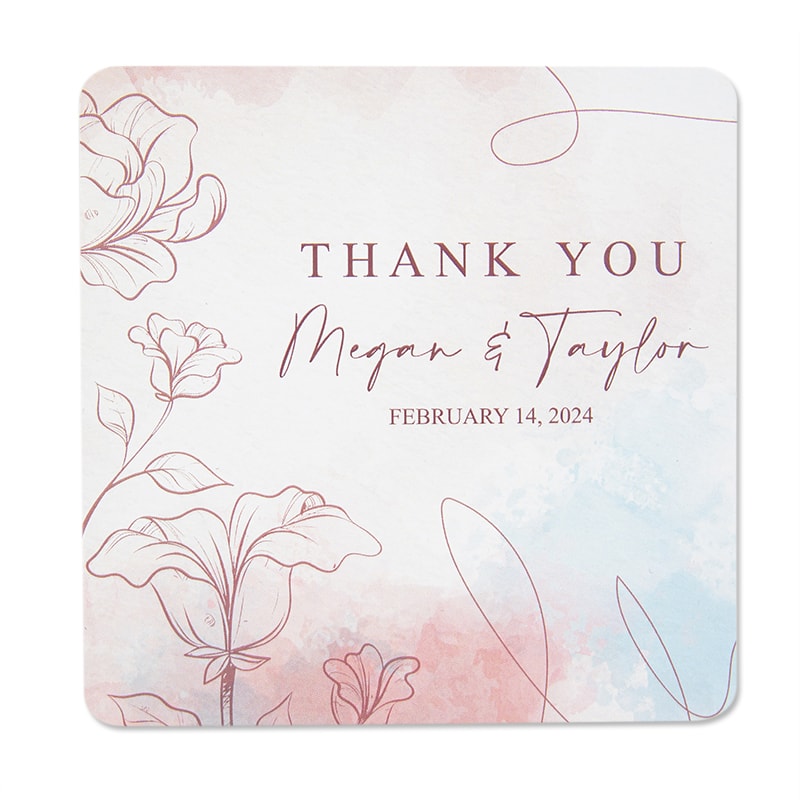 Paper Coasters - 4" Square 8