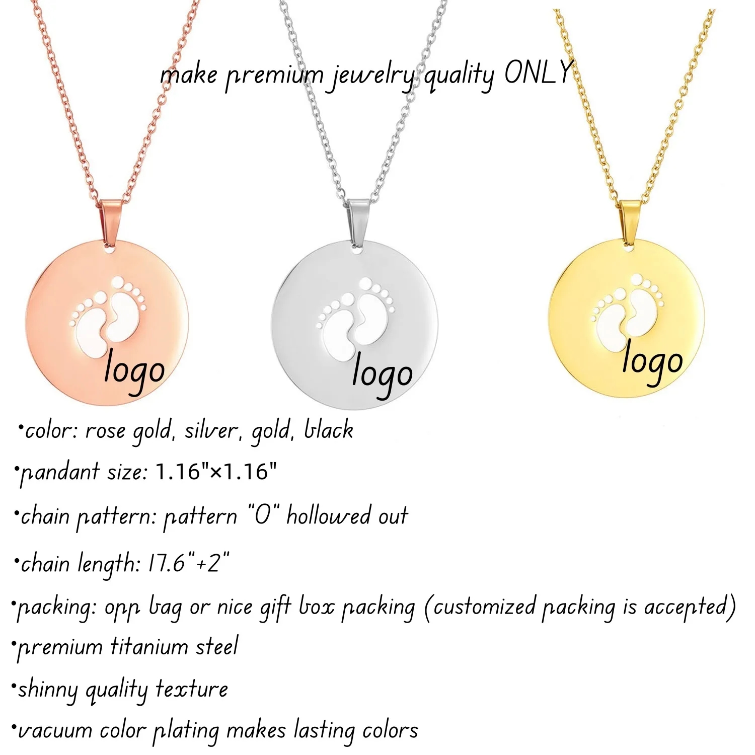 Custom Baby Feet Necklace for Mom Gifts 4