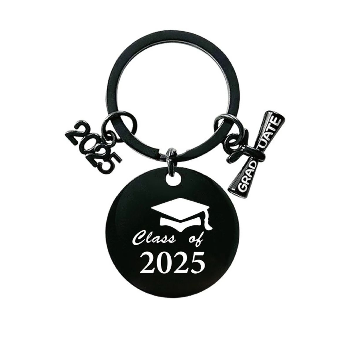 Stainless Polished Graduation Ceremony Keychain 9
