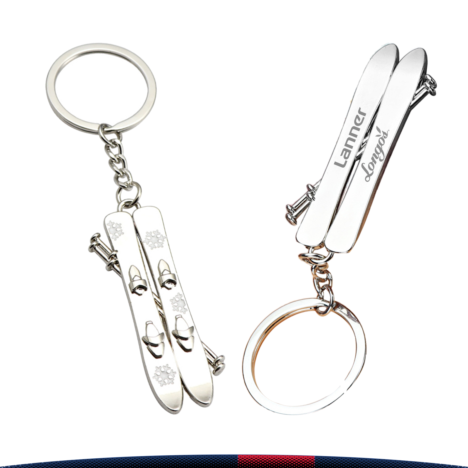 Snow Ski Key Chain 1