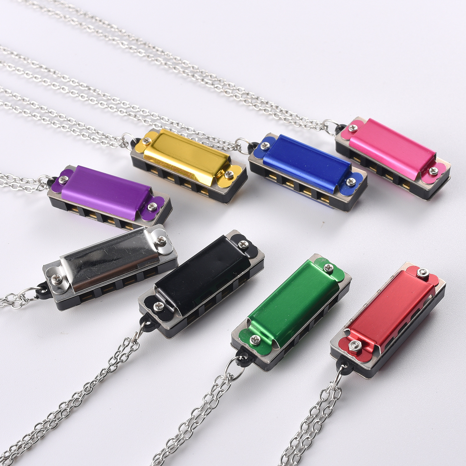Mini 4 Holes Necklace Harmonica 5