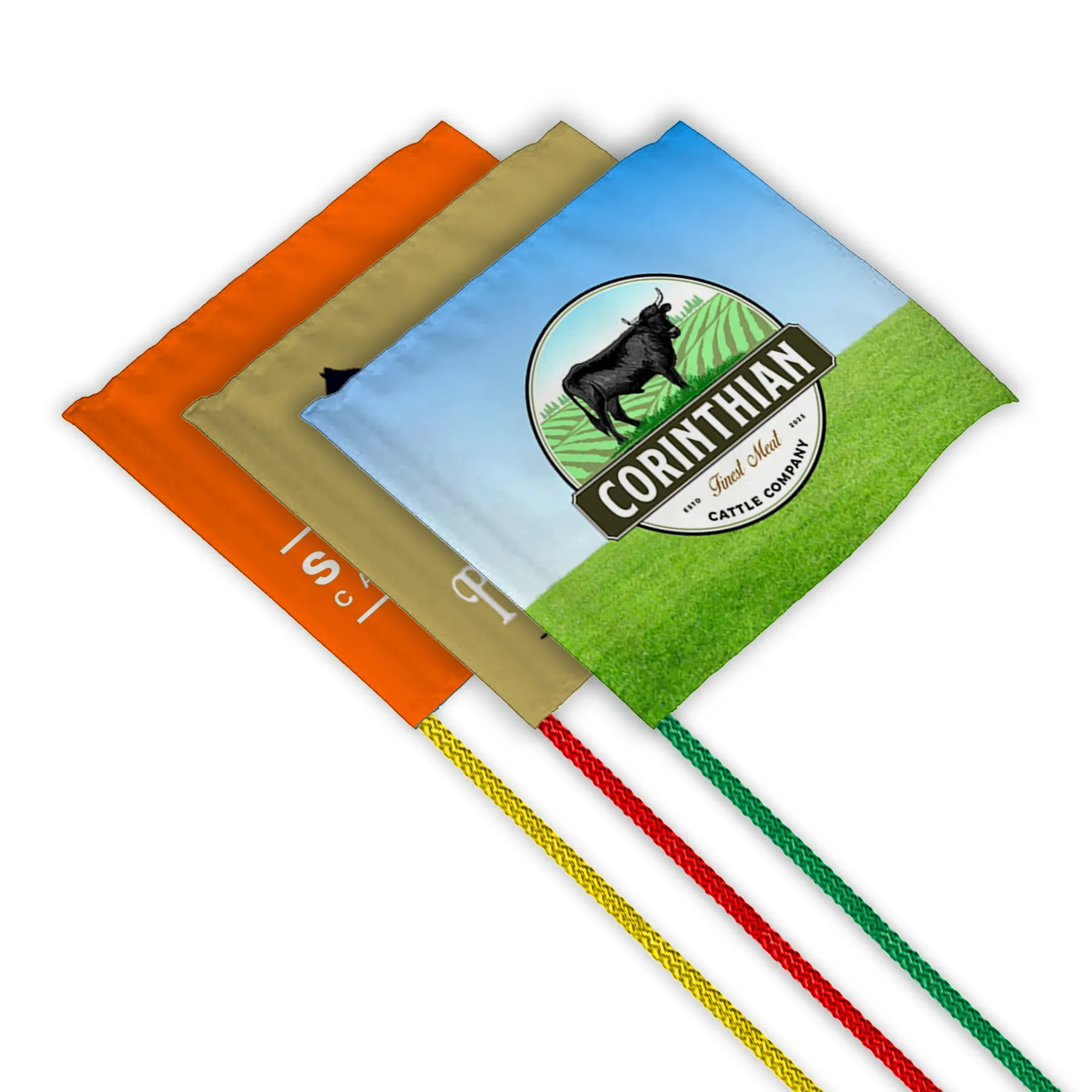 42" Green Whip Rod with 12"x12" Digitally printed Flag 7