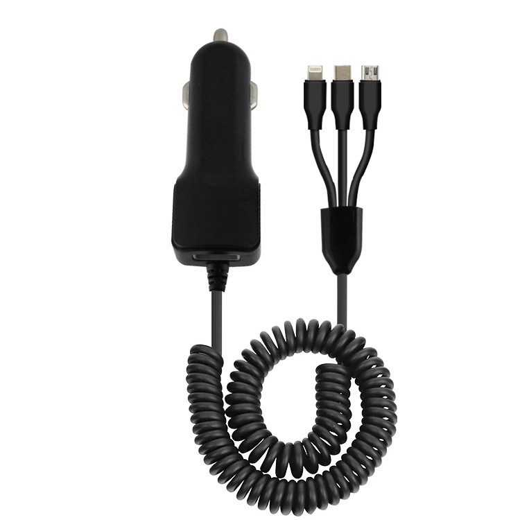 3In1 Car Charging Usb Cable For Phone 5
