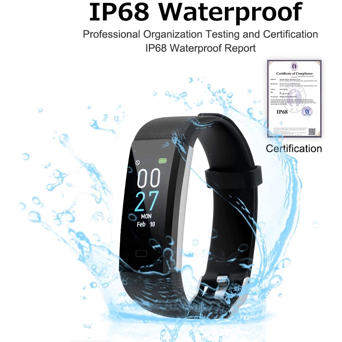S5 Sleep Monitor Fitness Activity Tracker Smart Watch 3
