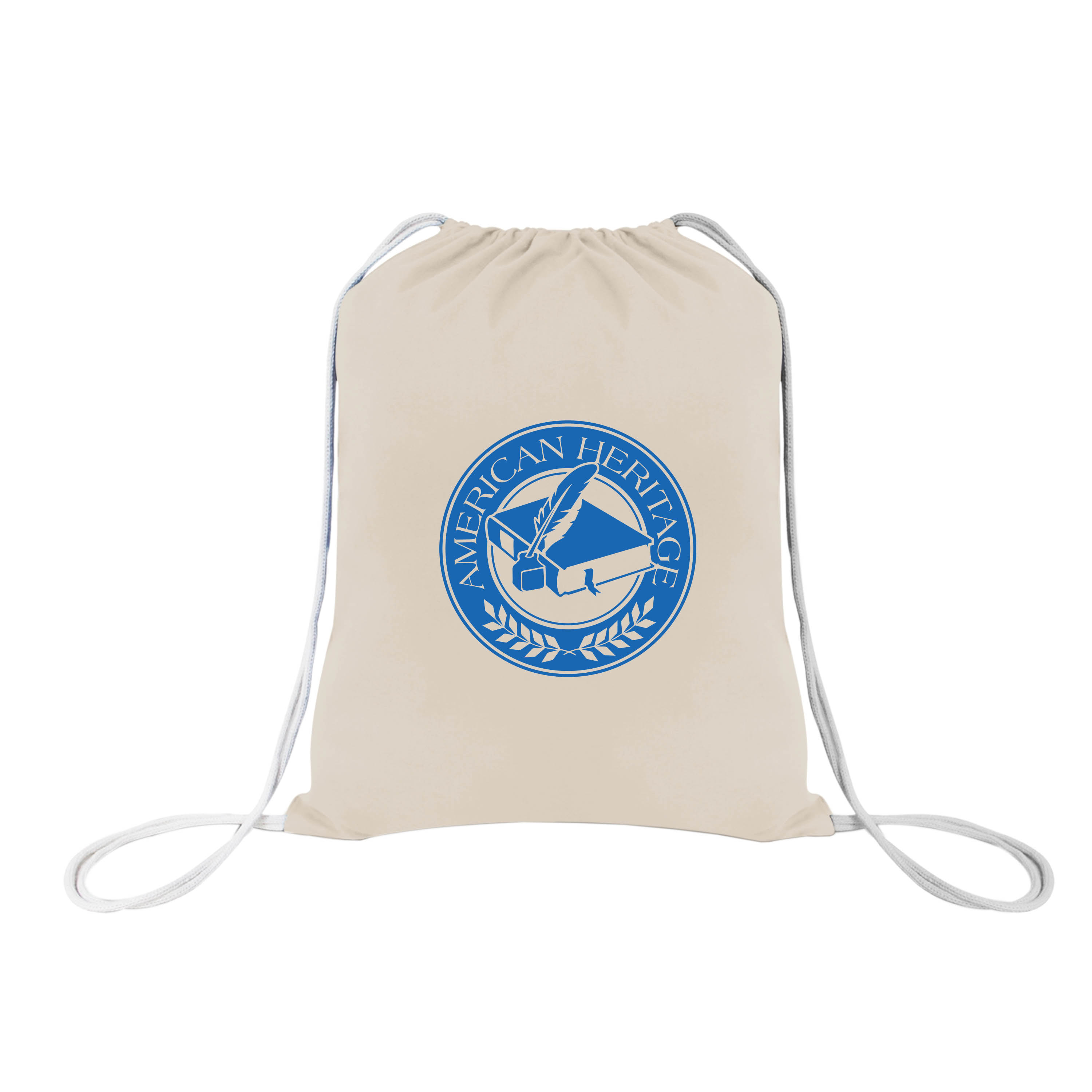 6 oz. Cotton Economical Sports Natural Drawstring Backpack_R949ENBDB 2