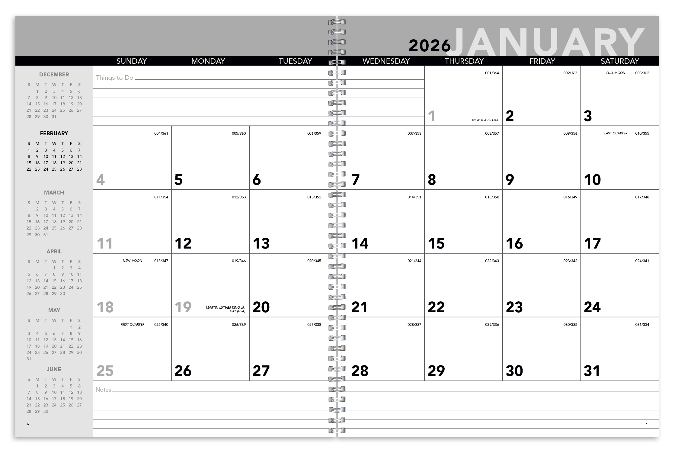 Triumph® Calendars Standard Year Desk Planner with Custom Cover 4