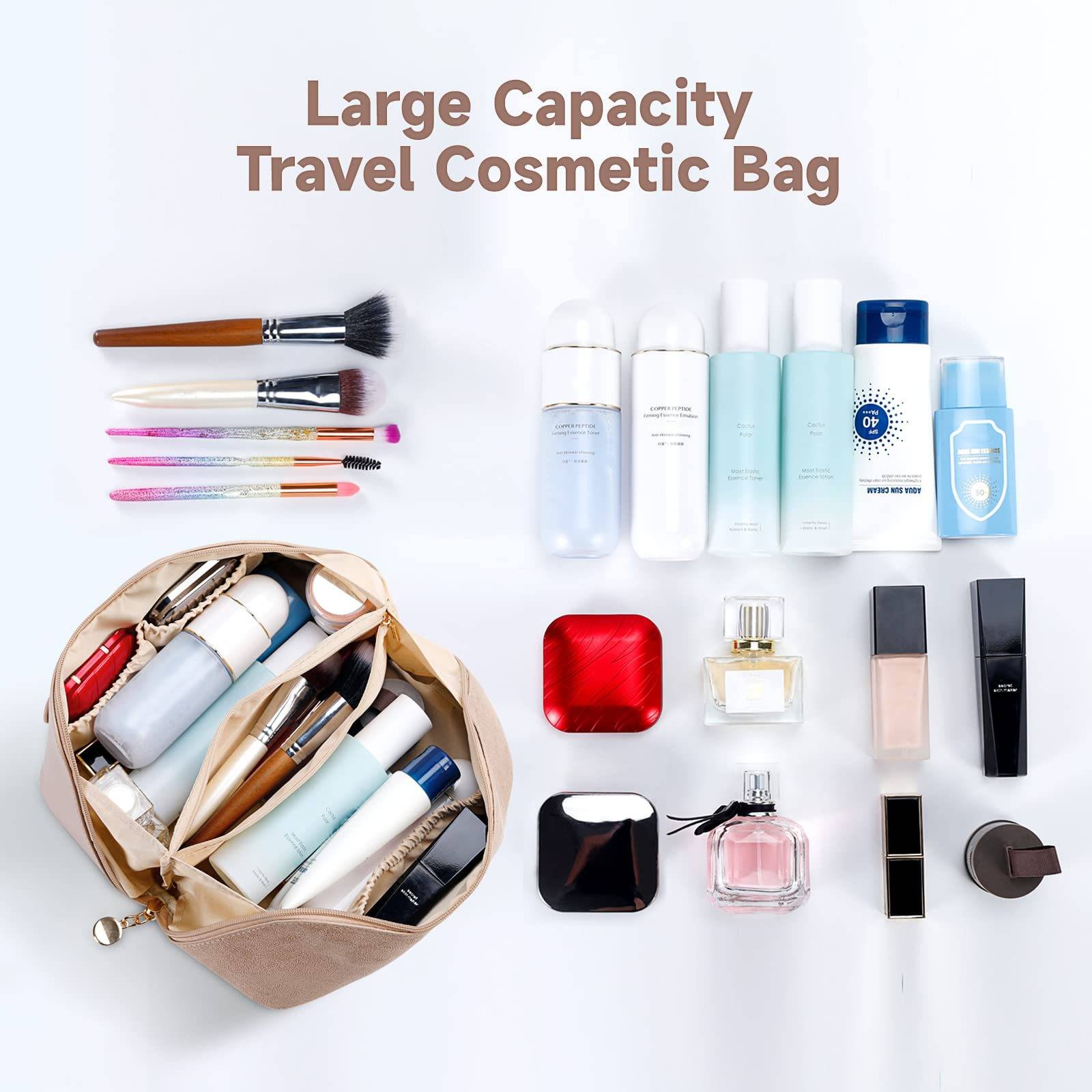 PU Large Capacity Travel Cosmetic Bag 3