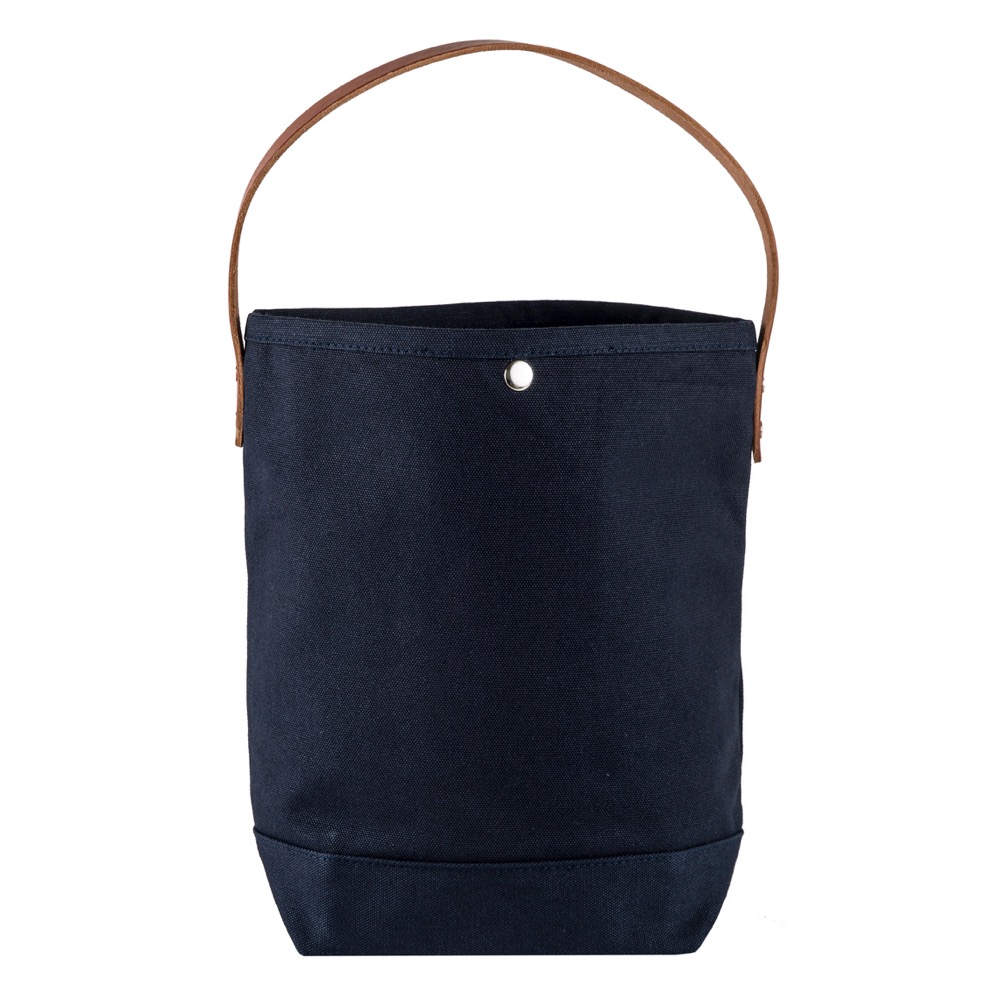 18 Oz. Super Heavy Canvas Bucket Tote w/Leather Handle 5