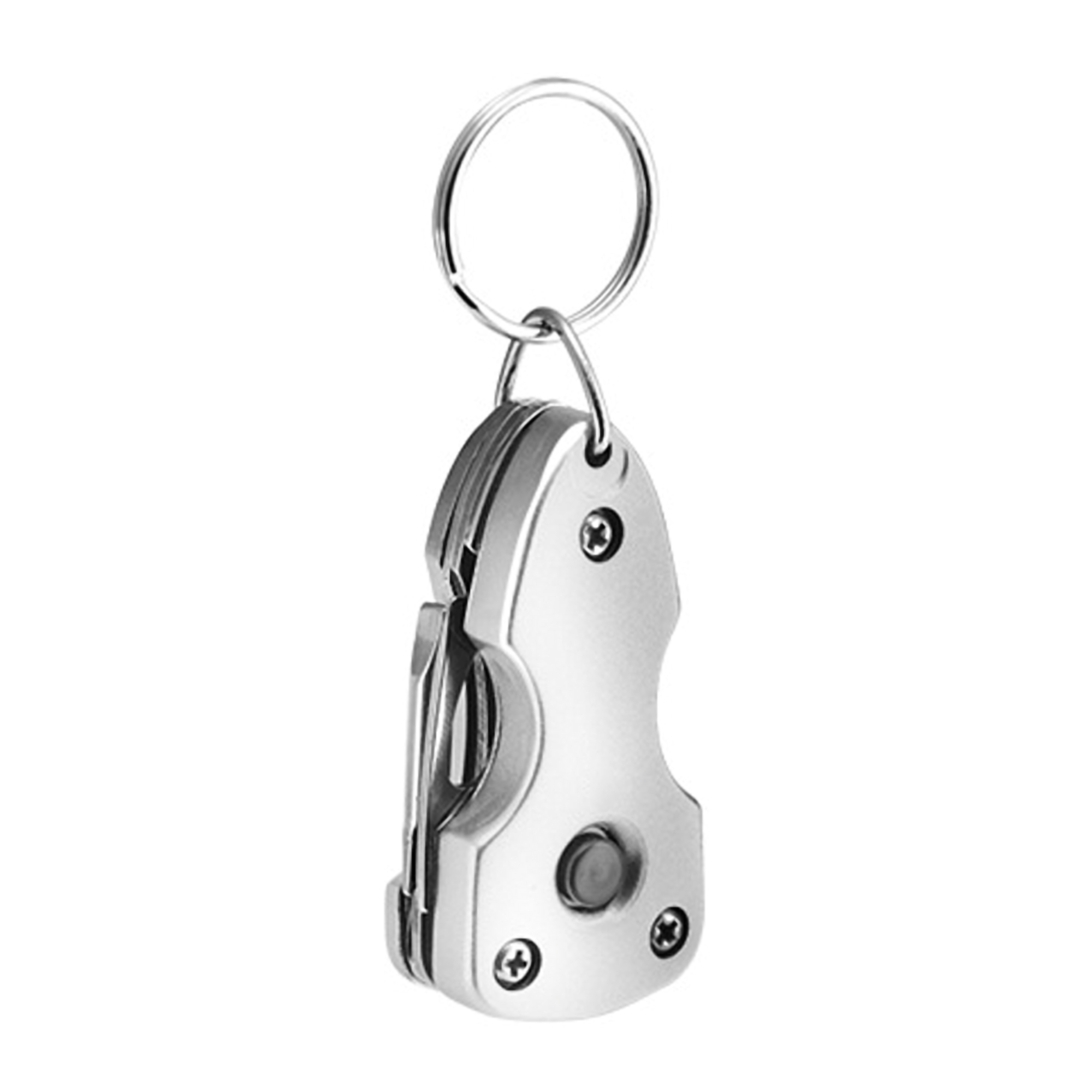 Multifunctional Foldable Pocket Tool w/LED Light and Keyring 4
