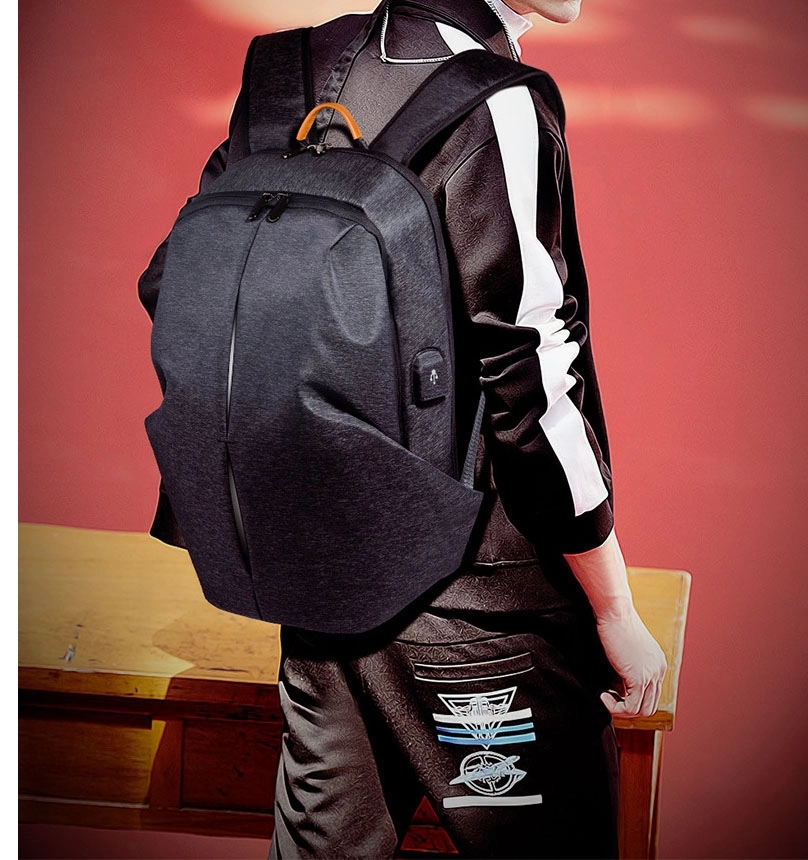 Men's Sports Waterproof Laptop Bags with USB Charging Port 22
