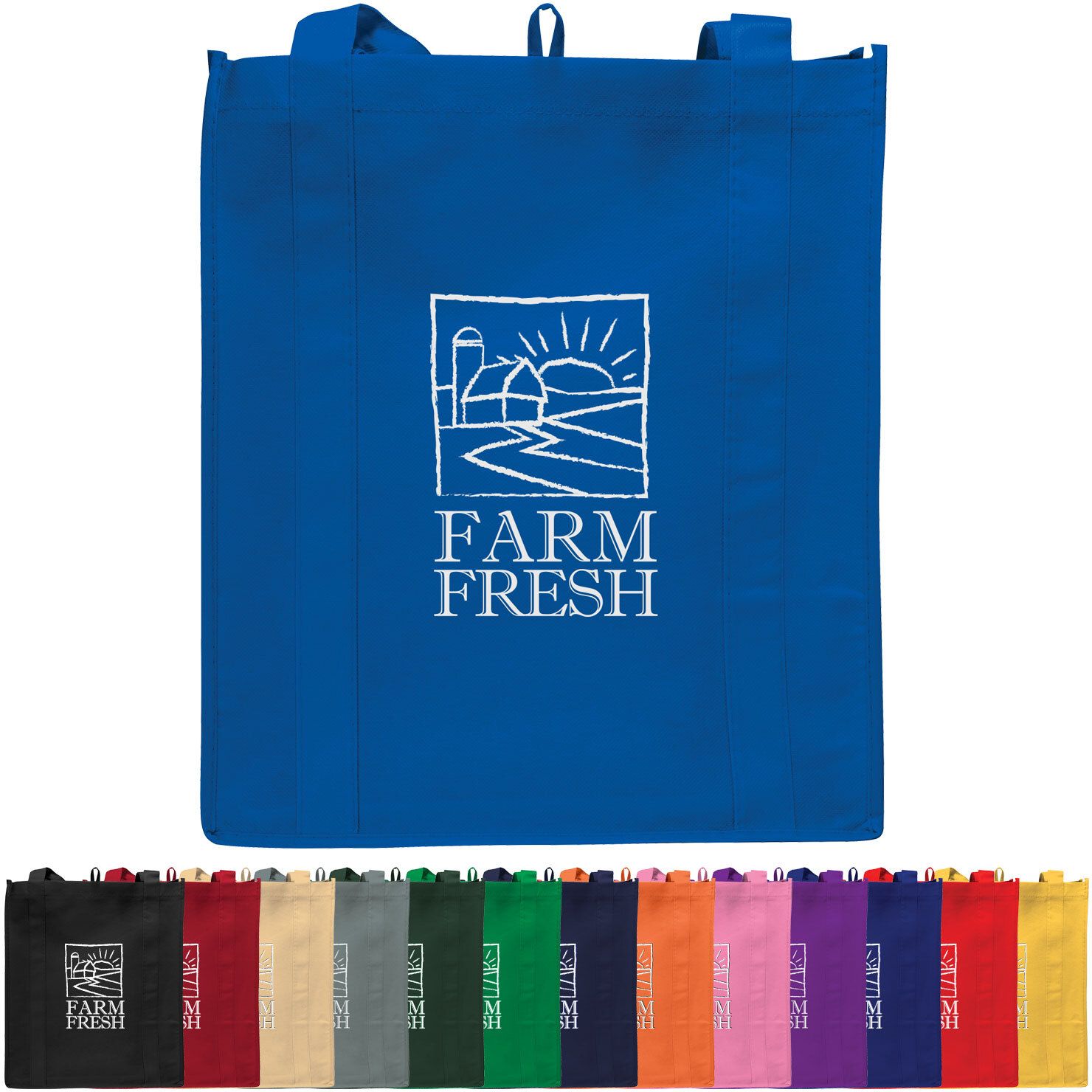 COLOSSAL GROCERY TOTE BAG - SCREEN PRINTED 14