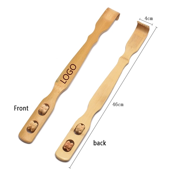 Custom Printed Wooden Back Scratchers with Roller 2