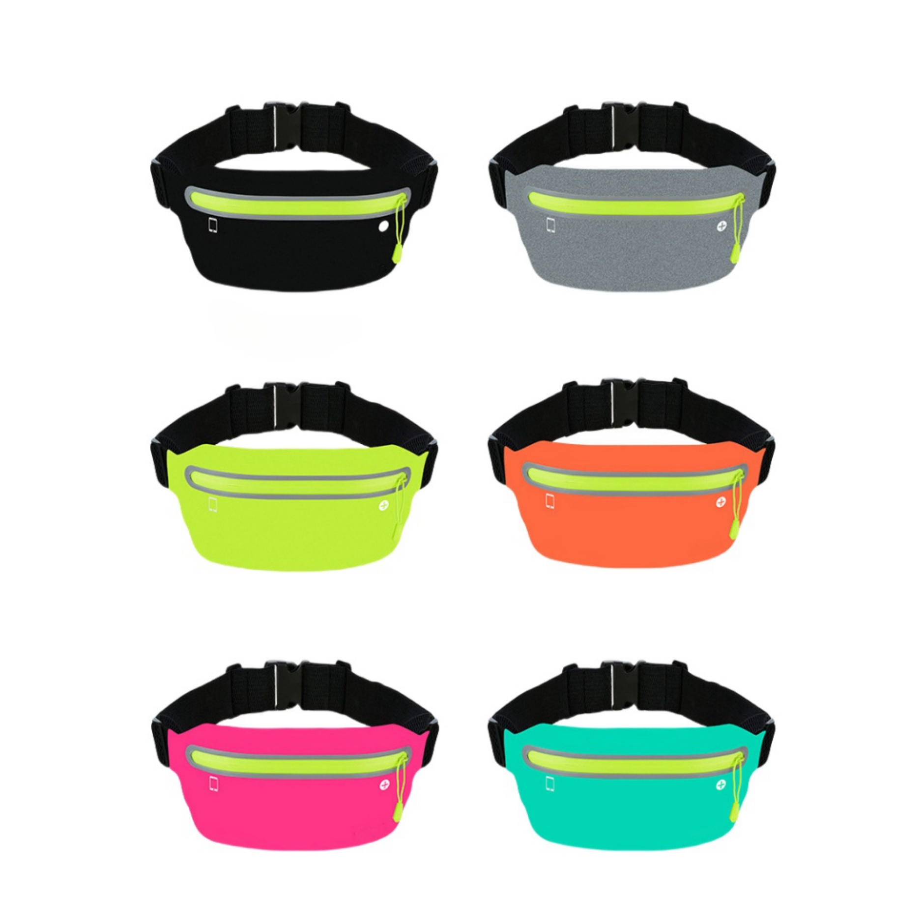 Slim Running Belt Waist Pouch with Adjustable Elastic Strap 3