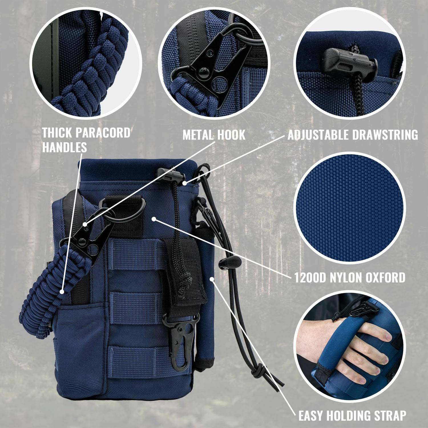Multi-Function Tactical Insulated Water Bottle Pouch 3