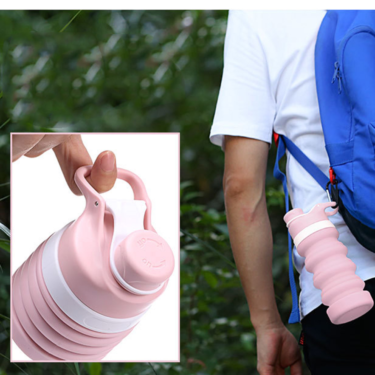 Stretch Folding Bottle With Carabiner 4