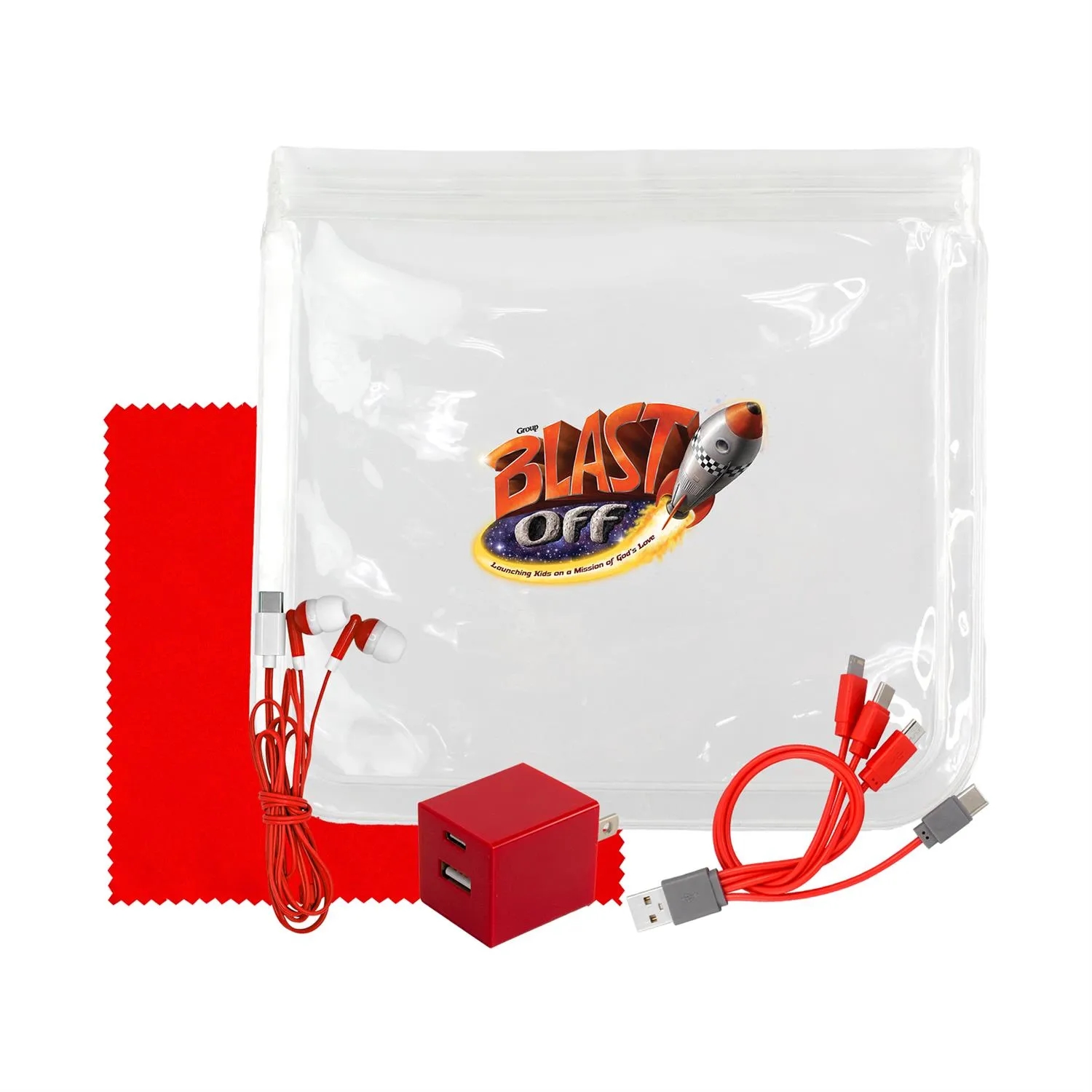 Clear Wall, Cable, Ear Bud & Cloth Set 17