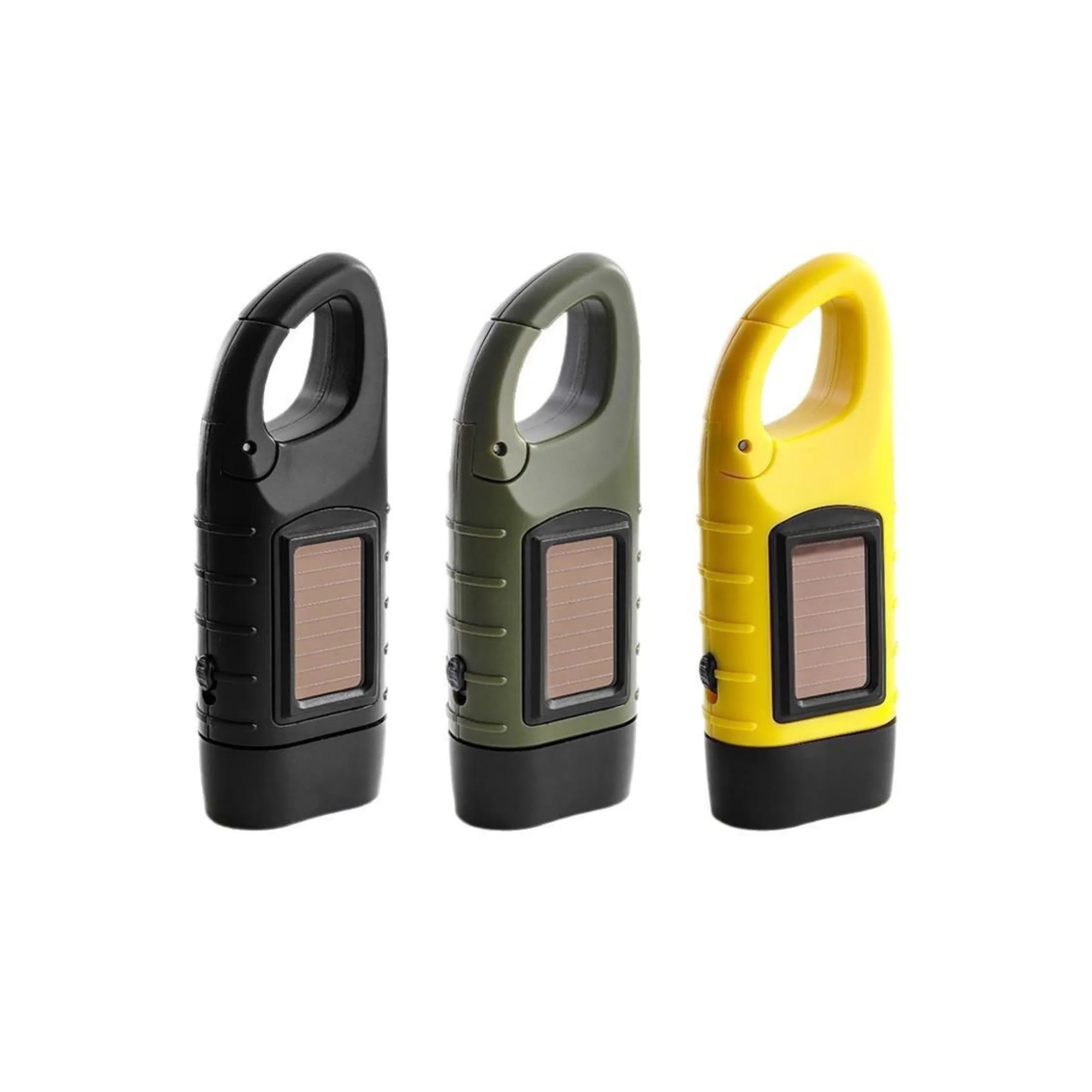 Outdoor Emergency Solar Hand Crank Flashlight 2