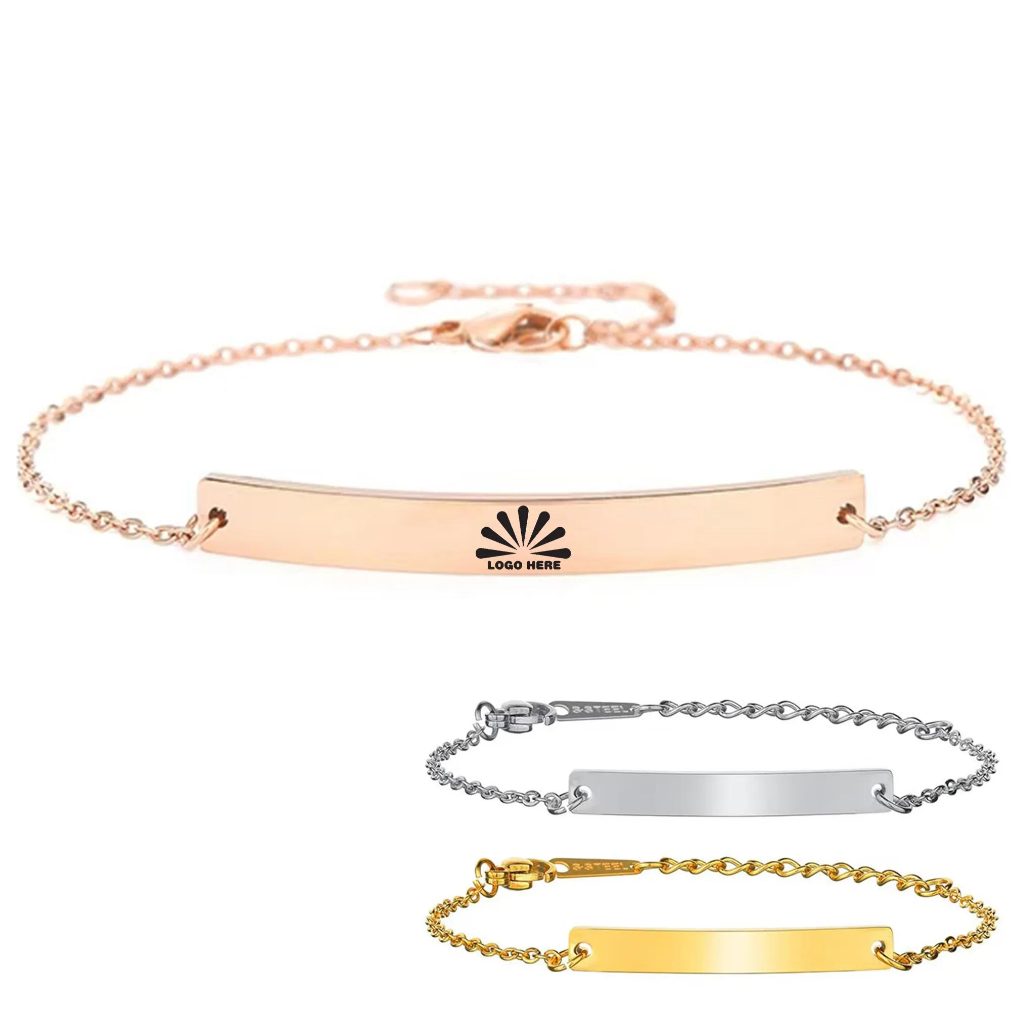 Stainless Steel Bracelet With Customizable Logo 6